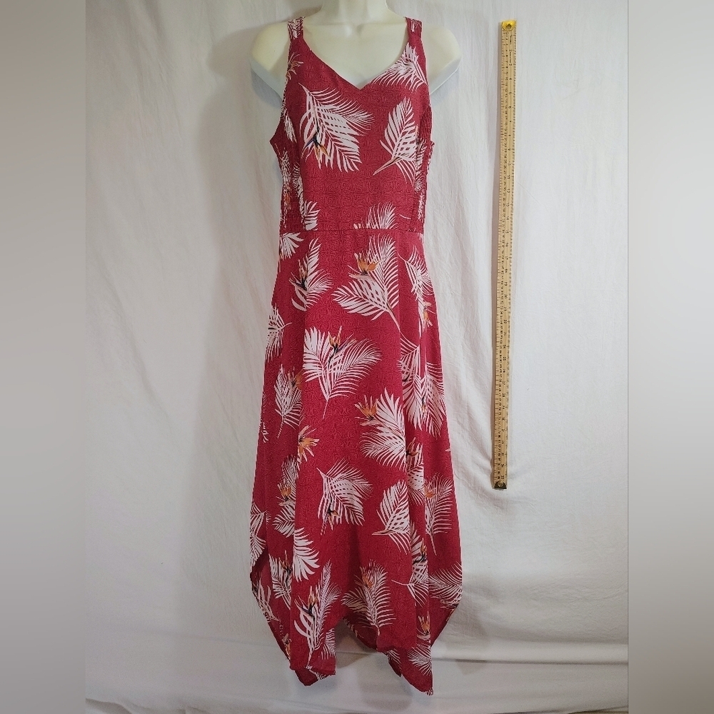 Apt. 9 Red and White High Low Dress Medium